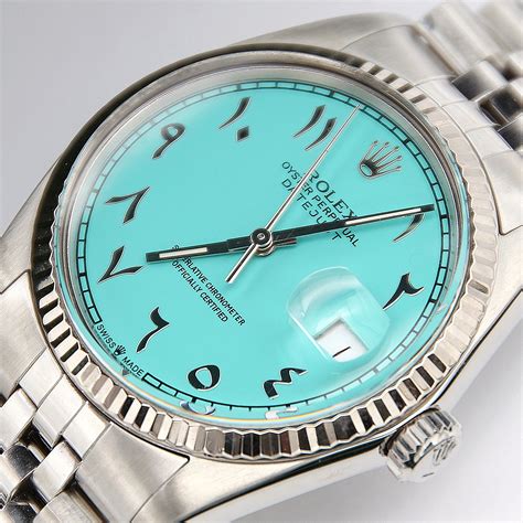 rolex rose arabic|Rolex tiffany arabic dial.